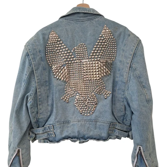 Studded Denim Jacket - Picture 10 of 14